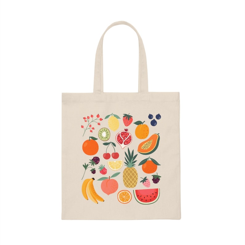 Fruit Tote Bag Aesthetic Tote Bag Cute Tote Bags Cottagecore | Etsy