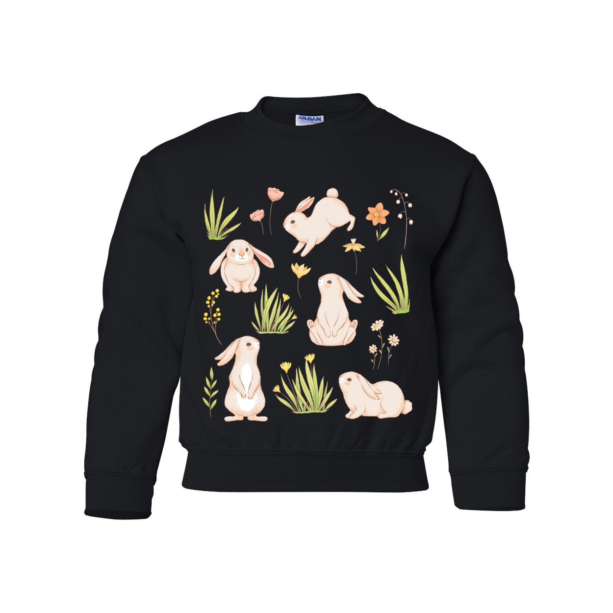 【1011 Gallery】Gallery Rabbit Graphic Sweatshirt ZITEZHGO Kawaii Bunny Hoodie for Girl Teen with Pocket Cute