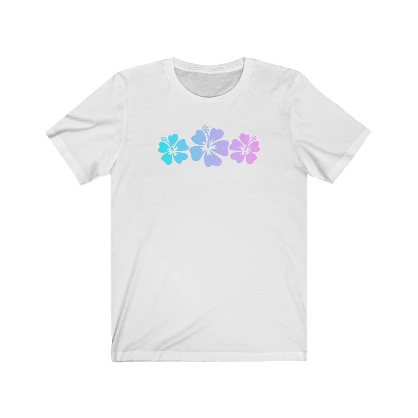 Tropical Hibiscus Shirt Hawaiian Flower Tshirt Y2K Top 90s Tee | Etsy