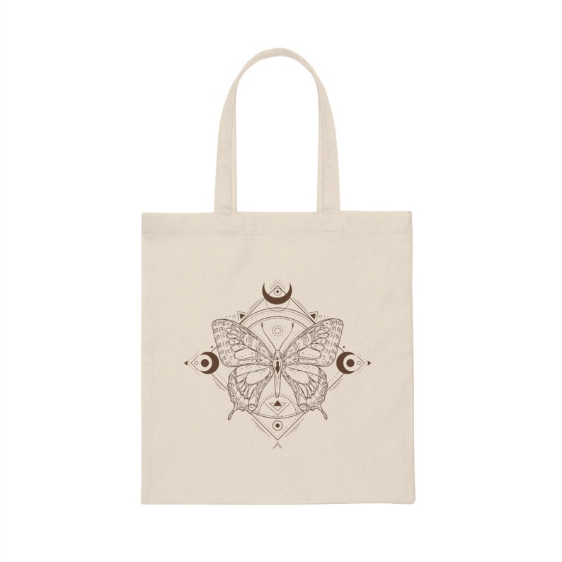 Dark Academia Tote Bag Mystical Butterfly Tote Celestial Tote - Etsy