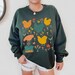 Chicken Sweatshirt Cottagecore Clothing Farm Sweatshirt Chicken Sweater Farmcore Aesthetic Clothes Cottage Core Clothes Chicken Gifts