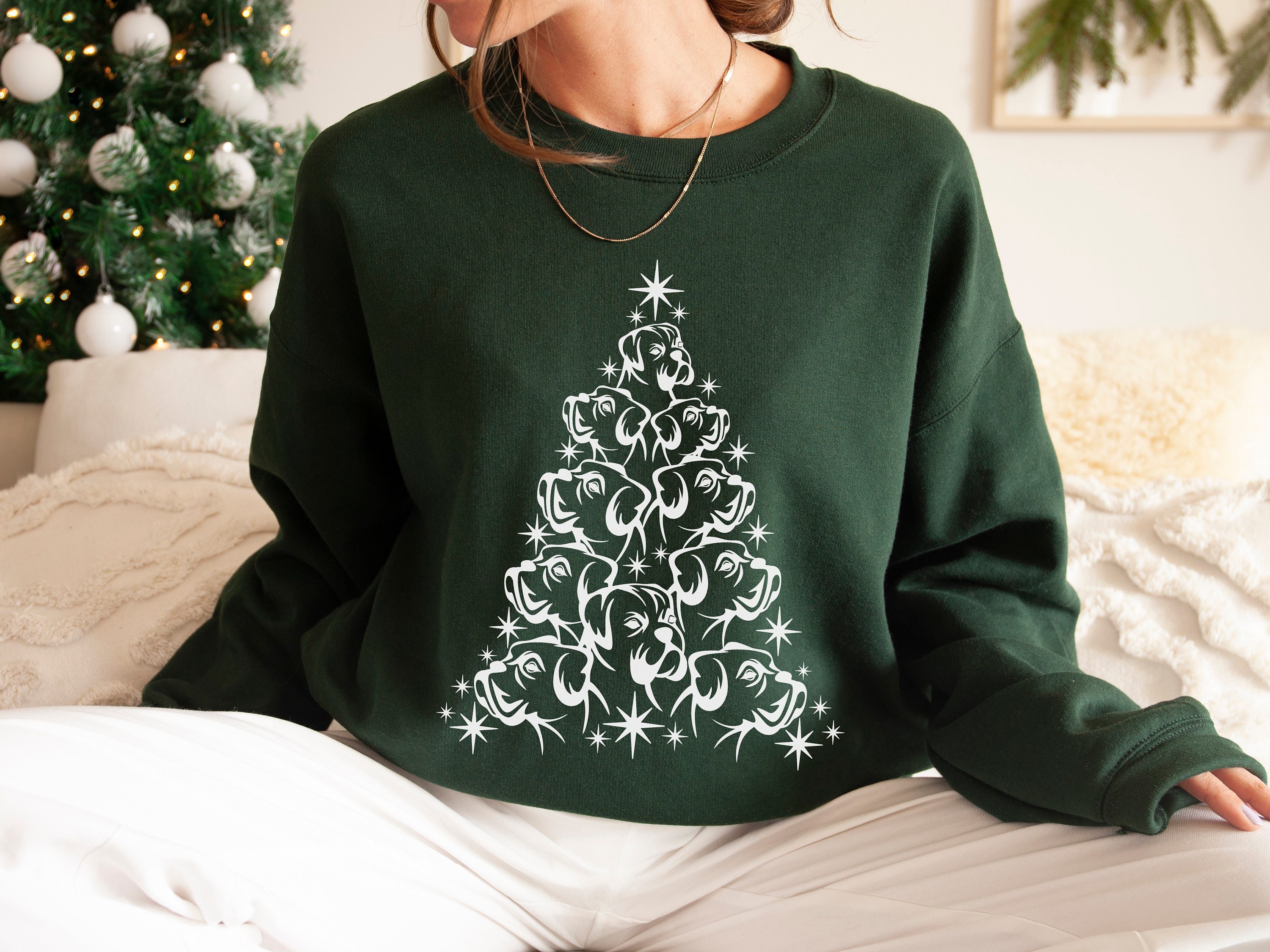 Boxer Ugly Christmas Sweater Etsy