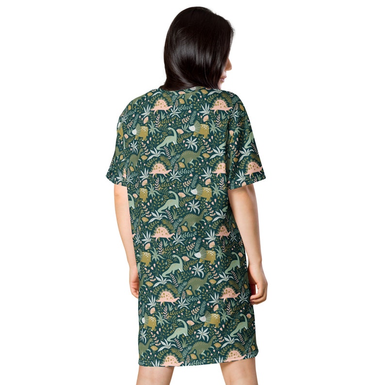 Boho Dinosaur T-shirt dress