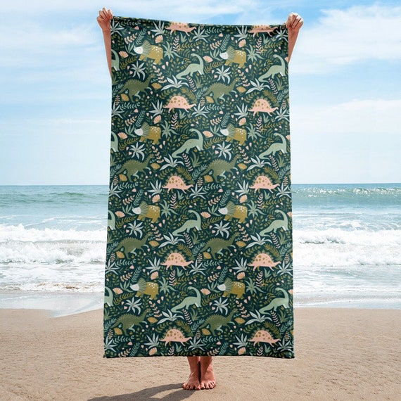 Boho Dinosaur Beach Towel Dino Print Towel Paleontology Towel Dinosaur Gift Paleontology Gifts Stegosaurus Towel Brontosaurus Towel Etsy UK