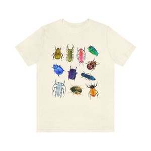 Cute Beetle Shirt Insect Shirt Bug Shirt Cottagecore Clothing Cottage Core Clothes Goblincore Tshirt Biology Tee Nature Aesthetic T Shirt image 7
