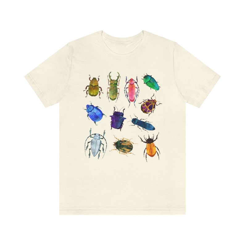 Cute Beetle Shirt Insect Shirt Bug Shirt Cottagecore Clothing Cottage Core Clothes Goblincore Tshirt Biology Tee Nature Aesthetic T Shirt image 7