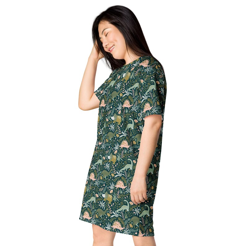 Boho Dinosaur T-shirt dress