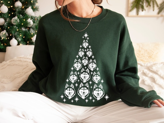 Siberian Husky Christmas Sweatshirt Husky Gifts Husky Lover Gift Siberian Husky Gift Husky Mom Sweater Husky Dad Shirt Huskies Crewneck