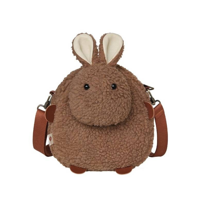 Fluffy Bunny Purse/Kawaii Rabbit Crossbody Bag/Cute Cool Funny Handbag for Women Girls Kids/ Birthday Holiday Girls Gifts