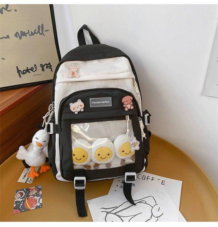 Women Laser Cartoon Rainbow Backpack Transparent PVC Sequin Glittering  Clear Schoolbag Girl Waterproof Holographic Bag - China Bag and Daily Use  price