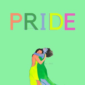 Pride Print, Lesbischer Stolz, Pride Wohnkultur, Stolz Poster