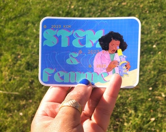 Adesivo de vinil Mulheres em STEM