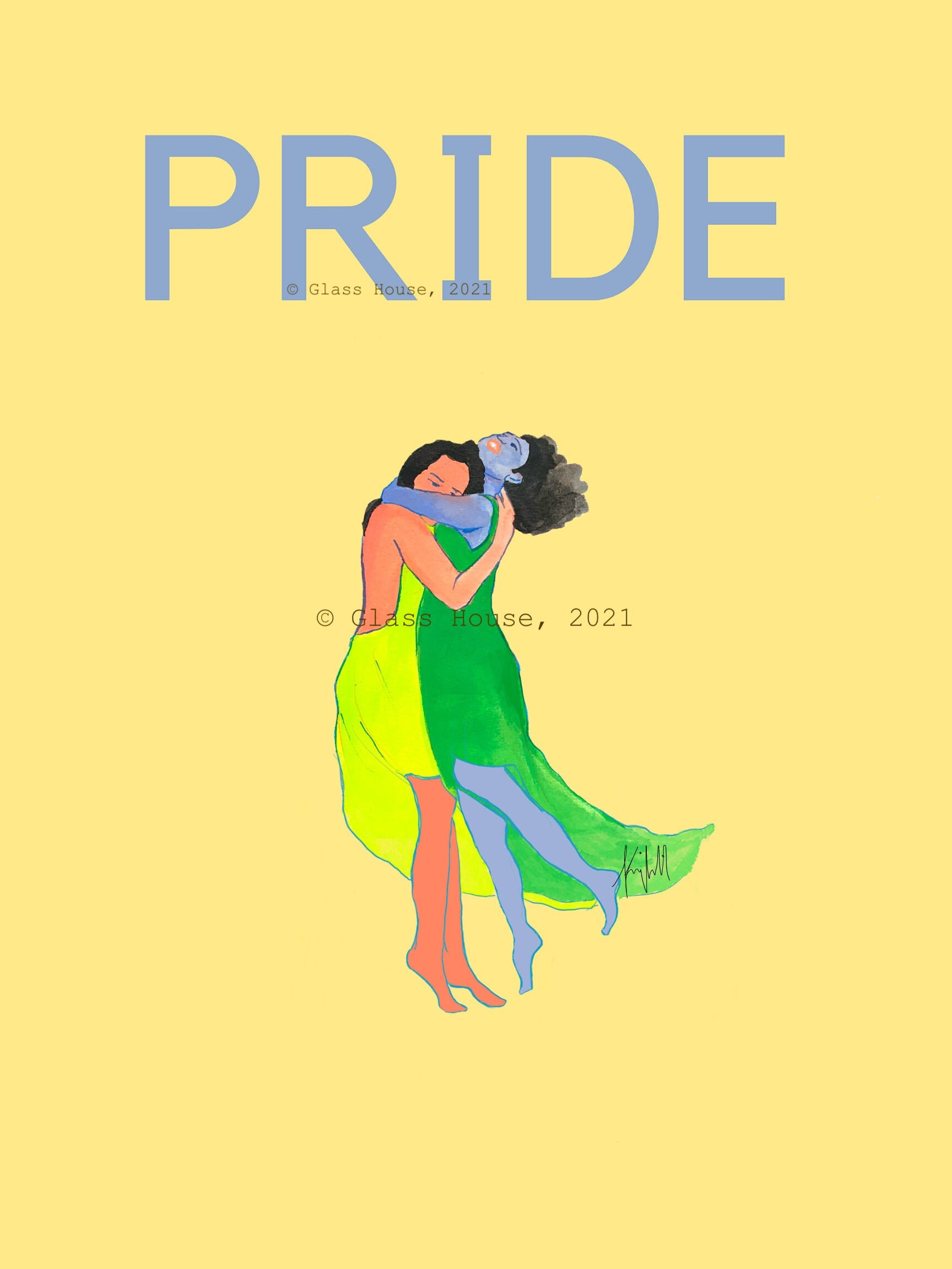 PRIDE Print Lesbian LGBT Pride Home Decor Print - Etsy UK