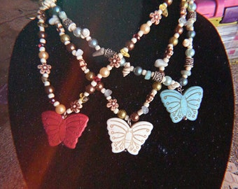 Hippie Butterfly Necklace