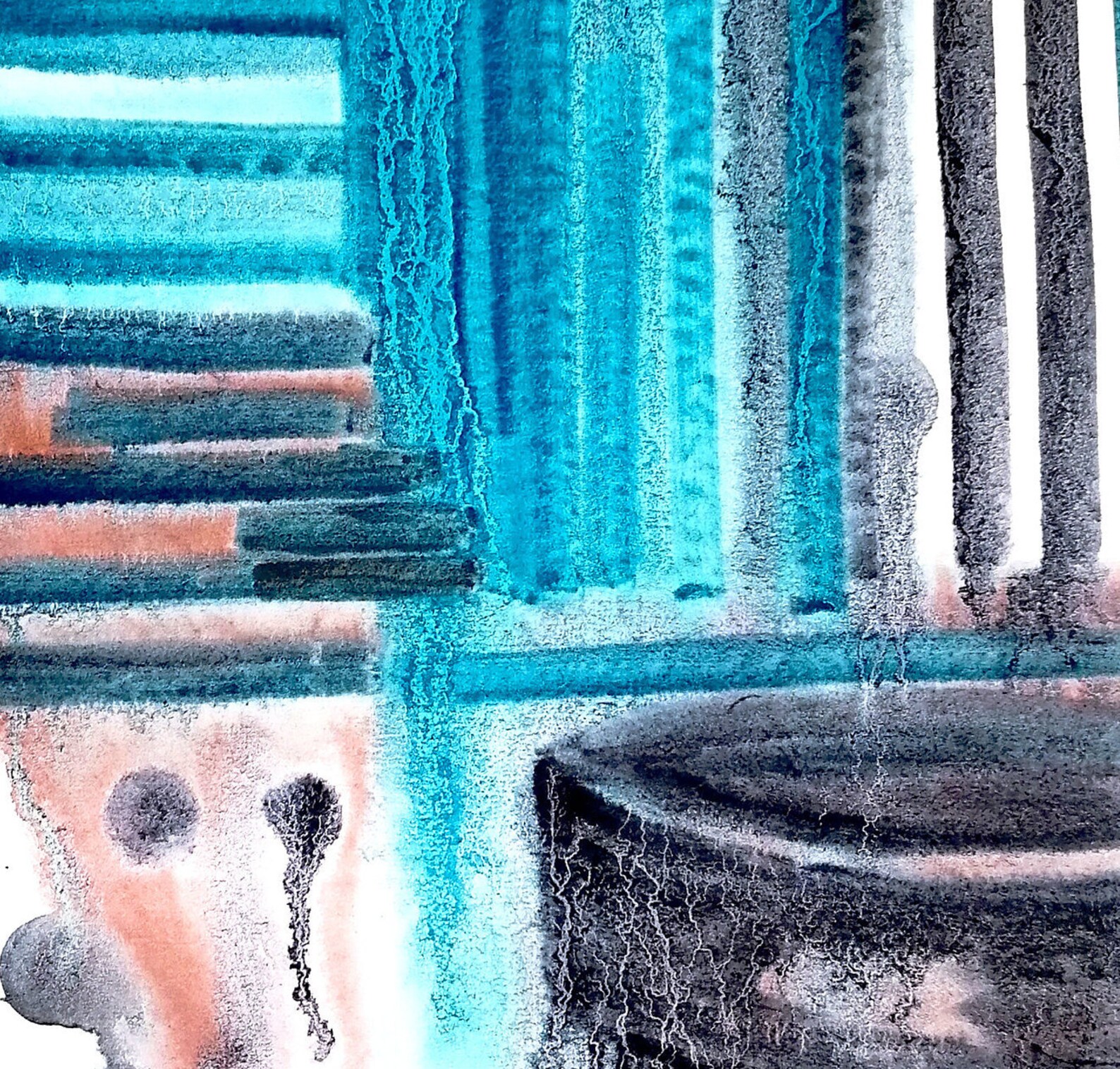 Abstraction Painting Original Watercolor Art Wall art Home Etsy