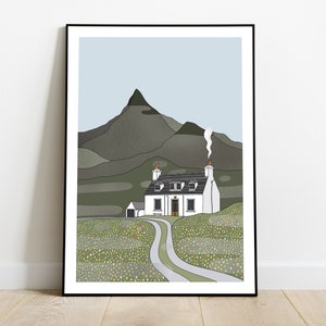 Scotland Isle of Skye cottage print