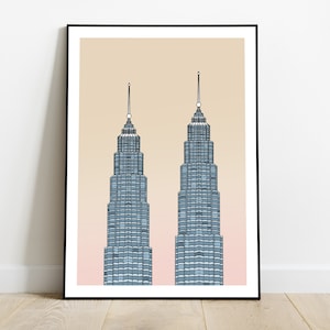 Kuala Lumpur Petronas Towers print