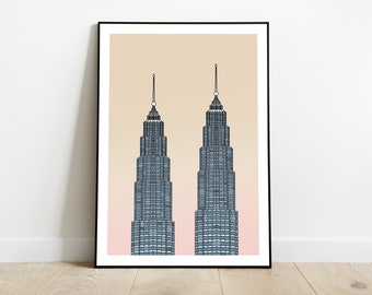 Kuala Lumpur Petronas Towers print