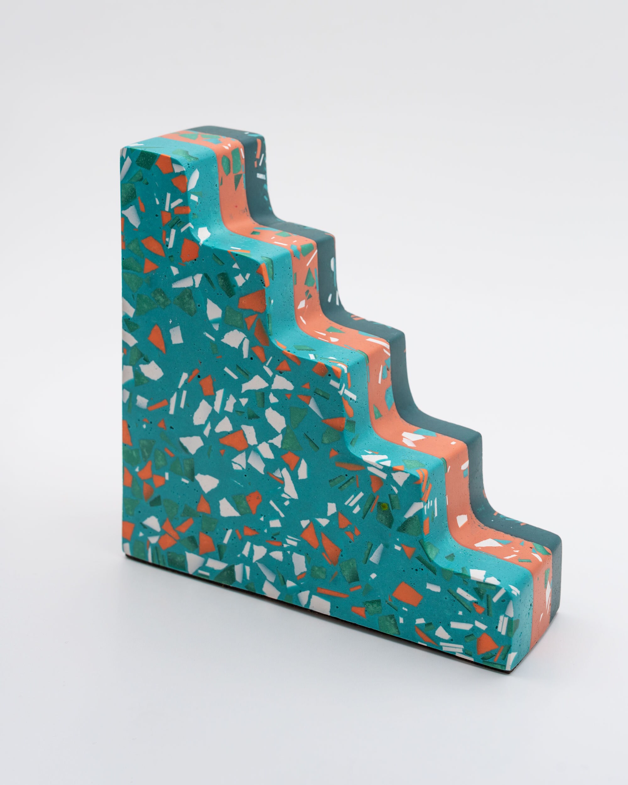 Terrazzo Bookends Minimalist Bookends Ceramic Bookends Etsy