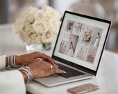 EDITABLE Luxury Wedding Moodboard Template | 49 Page Canva Megakit (Digital Download)