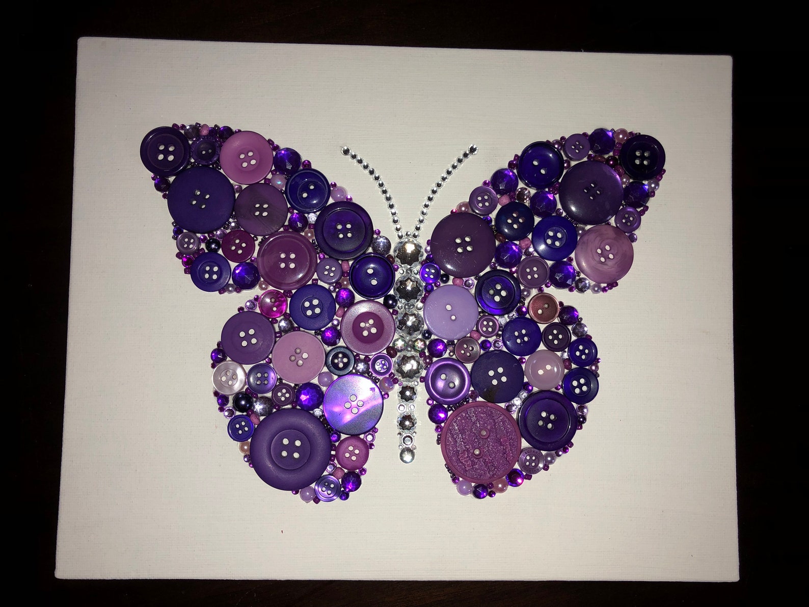 Butterfly Button Art Butterfly Art Butterfly Decor Etsy