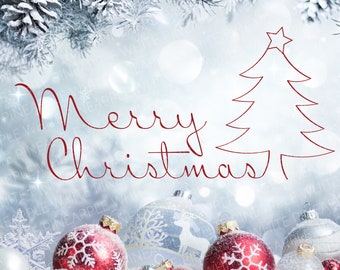 Merry Christmas SVG - Merry Christmas Sign - Merry Christmas Tree SVG - Merry Christmas Tree PNG - Christmas Svg - Christmas Tree Svg - Tree