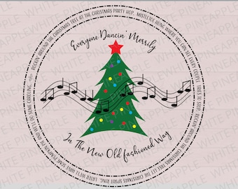 Rockin Around the Christmas Tree SVG - Rockin Around the Christmas Tree PNG - Christmas Tree Svg - Christmas Svg - Cut Files for Cricut