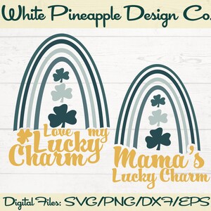 Mama et Mini SVG, St Patricks Day SVG Bundle, Shamrock SVG, Mamas Lucky Charm Svg, Lucky Mama Svg, Lucky Mini Svg, Lucky Charm Svg