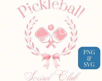 Pickleball PNG, Social Club PNG, Country Club Shirt PNG, Old Money Aesthetics, Pickleballer Shirt, Tennis Club Png, Coastal Summer, Preppy