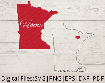 Minnesota SVG - State of Minnesota SVG - Home SVG - States Svg - State Outline Svg - United States Svg - Minnesota Png - Digital Download