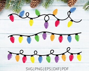 Christmas Lights SVG - Christmas SVG - Twinkle Lights SVG - Christmas Lights Png - Christmas Tree Lights Svg - Tree Lights Svg - Christmas