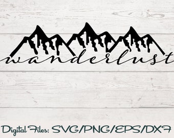 Wanderlust SVG, Travel SVG, Adventure SVG, Adventure Awaits Svg, Road Trip Svg, Explore Svg, Mountains Svg, Hiking Svg, Camping Svg