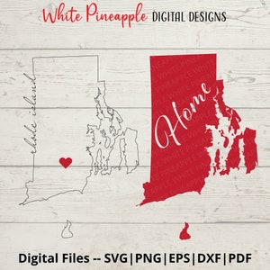Rhode Island SVG - Inicio SVG - Rhode Island Outline SVG - Estados Svg - State Outline Svg - Estados Unidos Svg - Descarga Digital - Svg Png