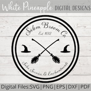 Broom Company SVG, Broom Company Sign, Broomstick SVG, Halloween Sign SVG, Witches Svg, Halloween Svg, Digital Download