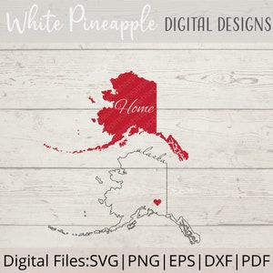 Alaska SVG - State of Alaska SVG - Home SVG - State Outline Svg- United States Svg - State Svg - Digital Download - Cricut - Silhouette- Png