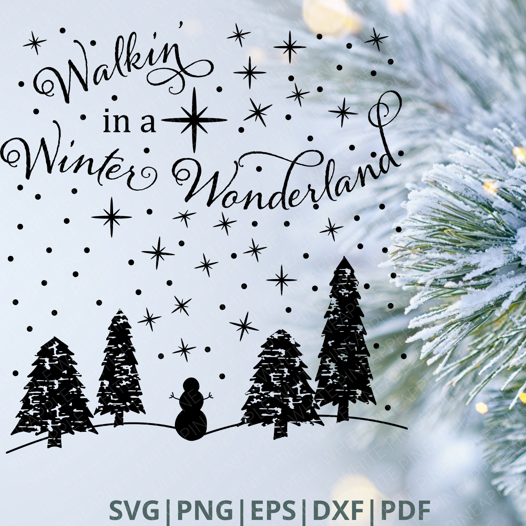 Winter Scene SVG Winter Scene SVG File Winter Wonderland - Etsy