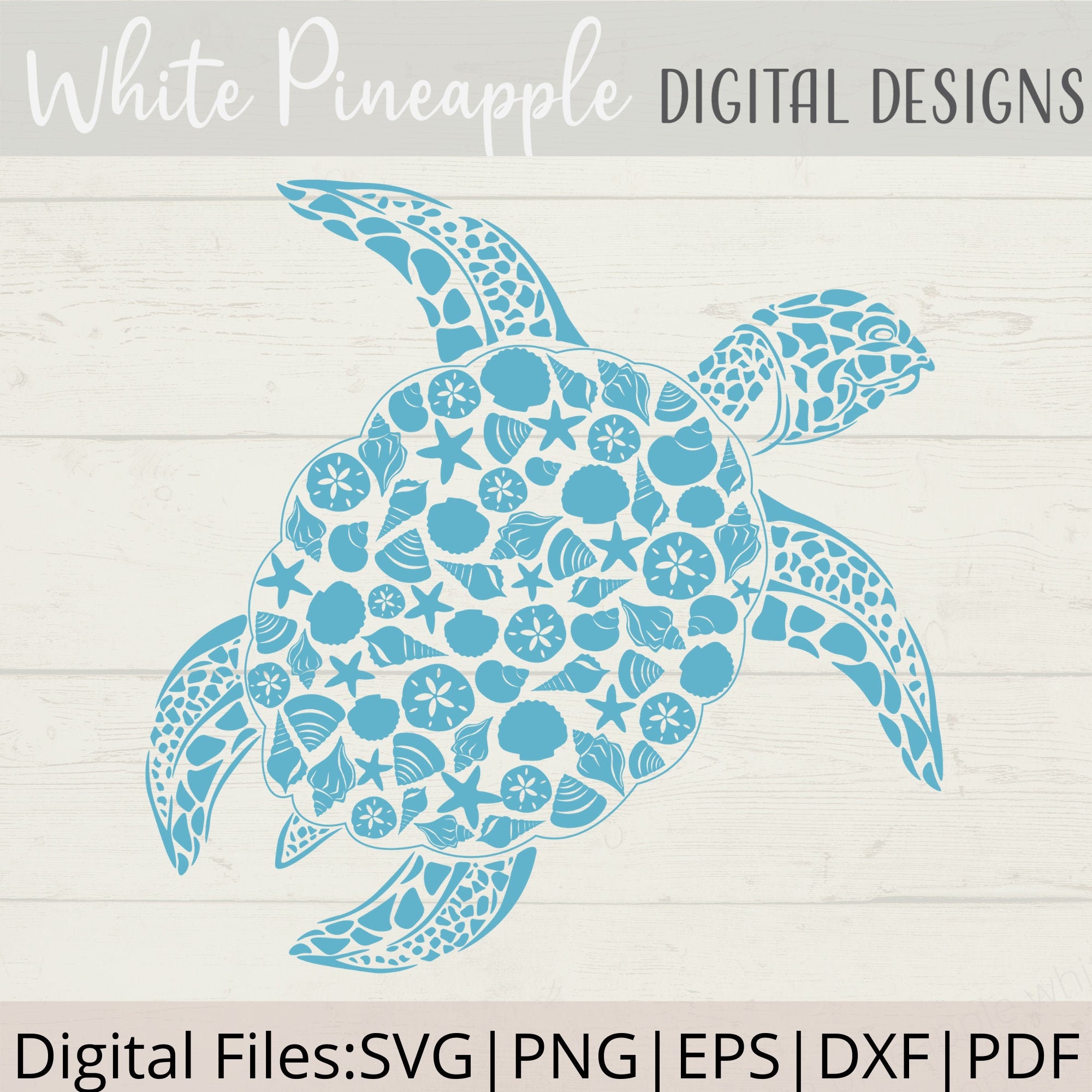 Leatherback Turtle, Sea Turtle SVG, Seashell SVG, Turtle SVG, Ocean Svg ...