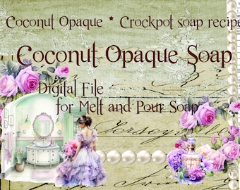 Smelt en giet Coconut Opaque Zeepbasis voor Crockpot