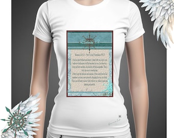 Declaración motivacional cristiana imprimible en formato A4 Jpeg, archivo digital Romanos 12