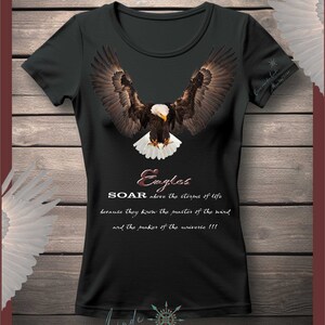 Afdrukbare christelijke motiverende verklaring A4, jpeg-formaat, Eagles Soar