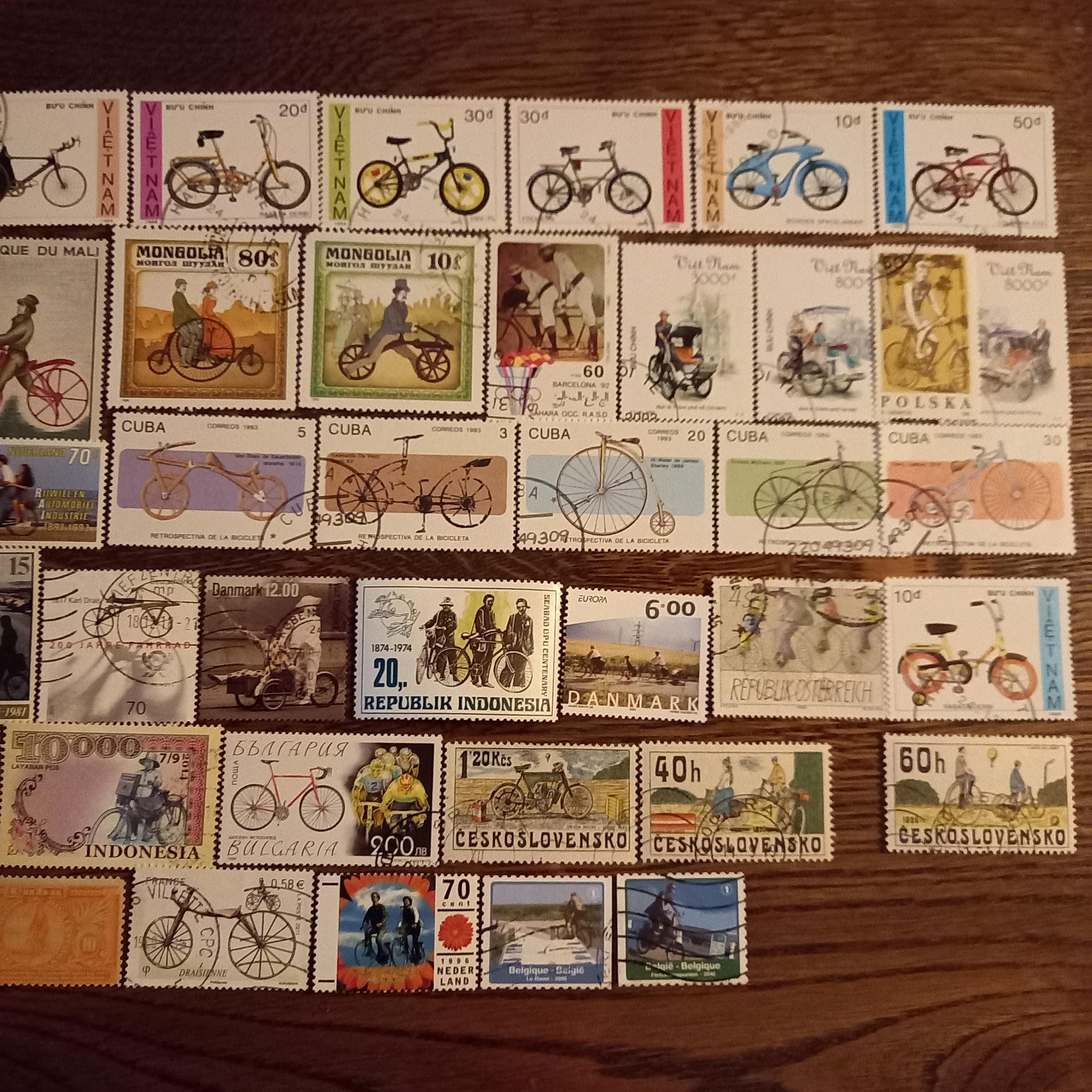 Bicycle Stamps Lot No. 88 - Etsy