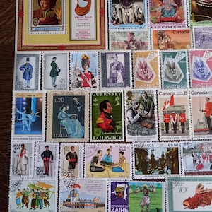 Costume, mask and Uniform stamps lot no. 21