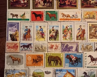 Francobolli con cavalli, lotto n. AX