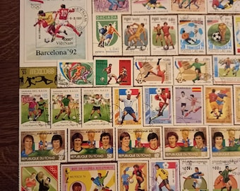 Soccer stamps lot no. 99