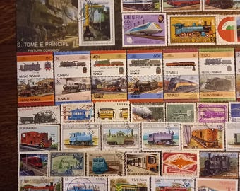 Lot de timbres de train n° 121