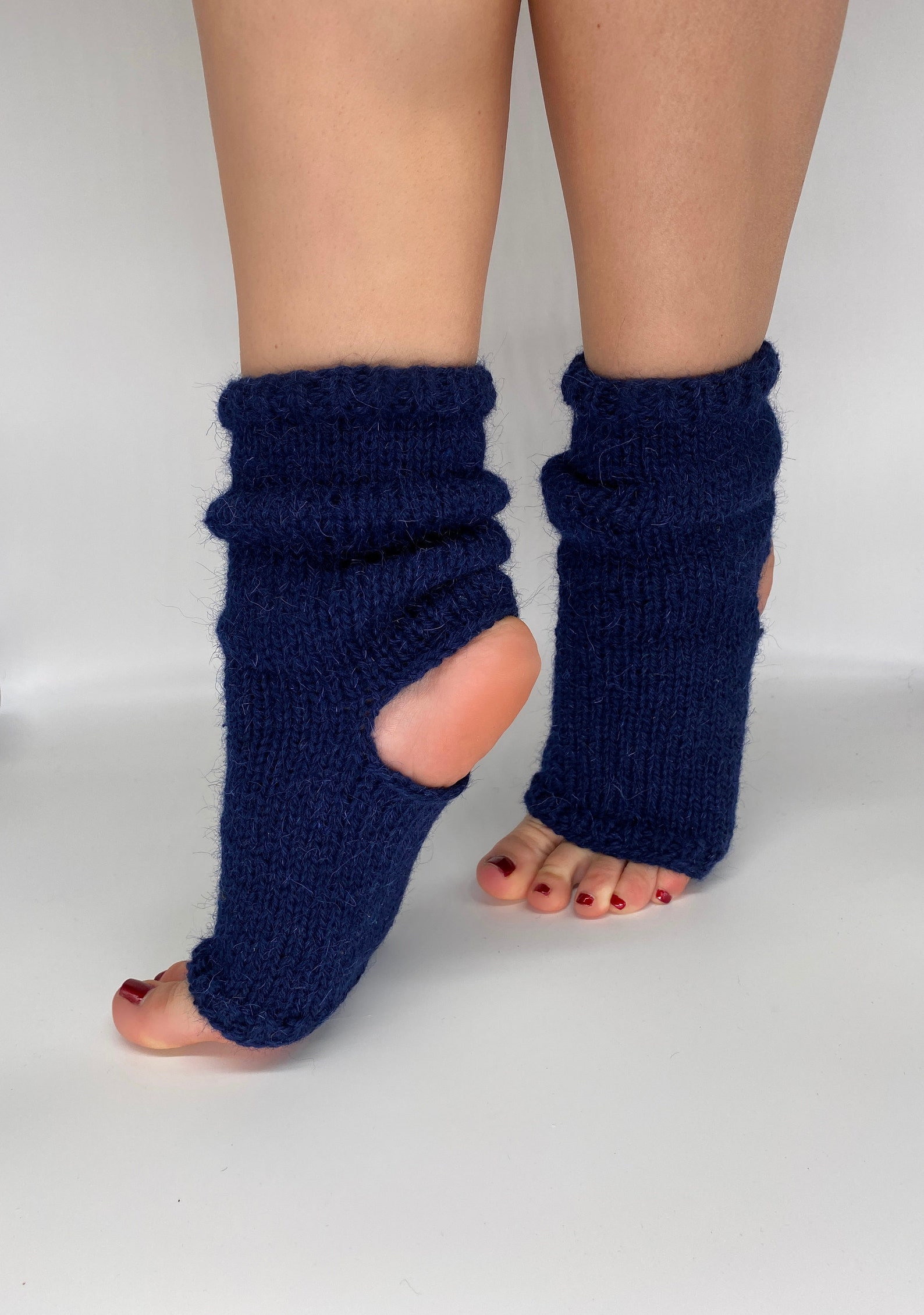 16 Pairs Cotton Toeless Socks Flip Flop Open Toe Socks Cotton Pedicure