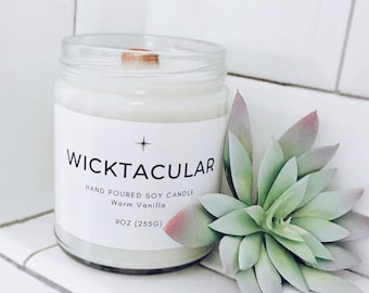 Choose Your Scent, Hand-Poured Soy Wax Candle, Home Decor
