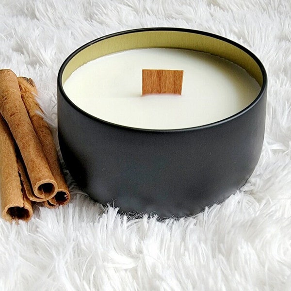 Choose Your Scent| Wood Wick Candle| Booster Wick| Hand Poured Candle| Crackling Wood Wick| Tin Candle| Blended Soy Wax