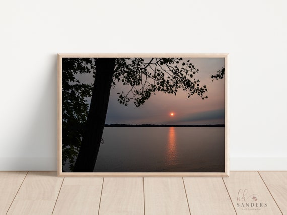 Delta Lake Sunset Photography Print: Rome, NY Landscape