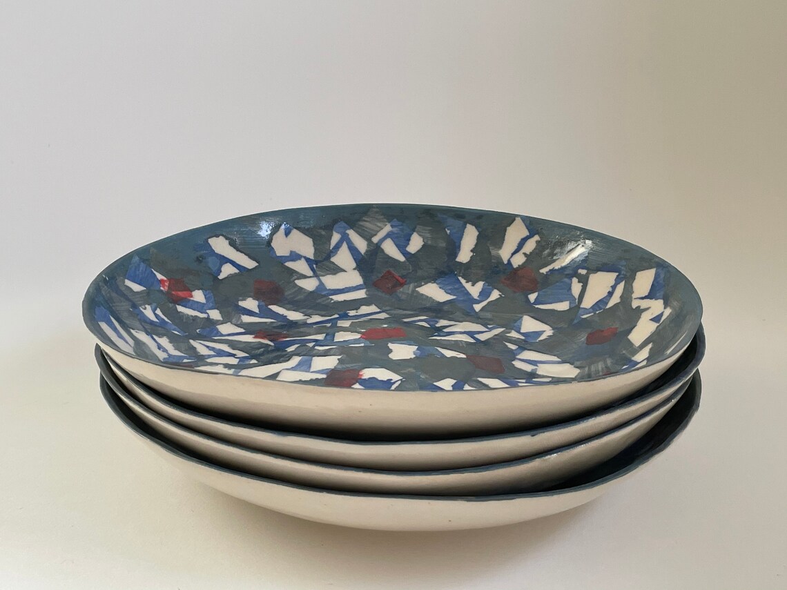 Handmade ceramic pasta bowls Etsy